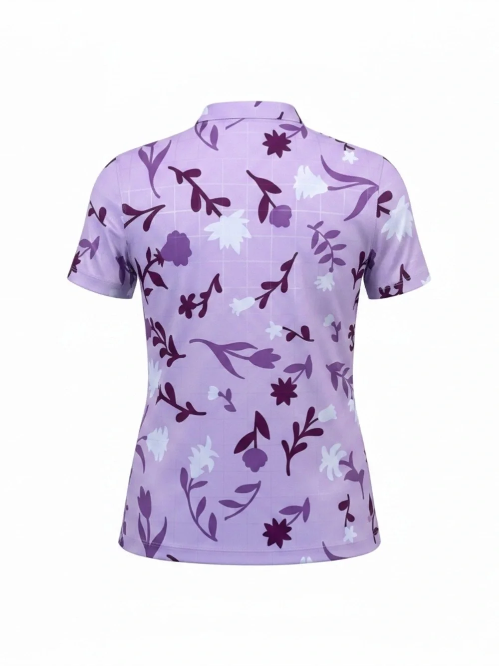 Nike Lavender and Dark Purple Floral Dri-FIT Tennis Top